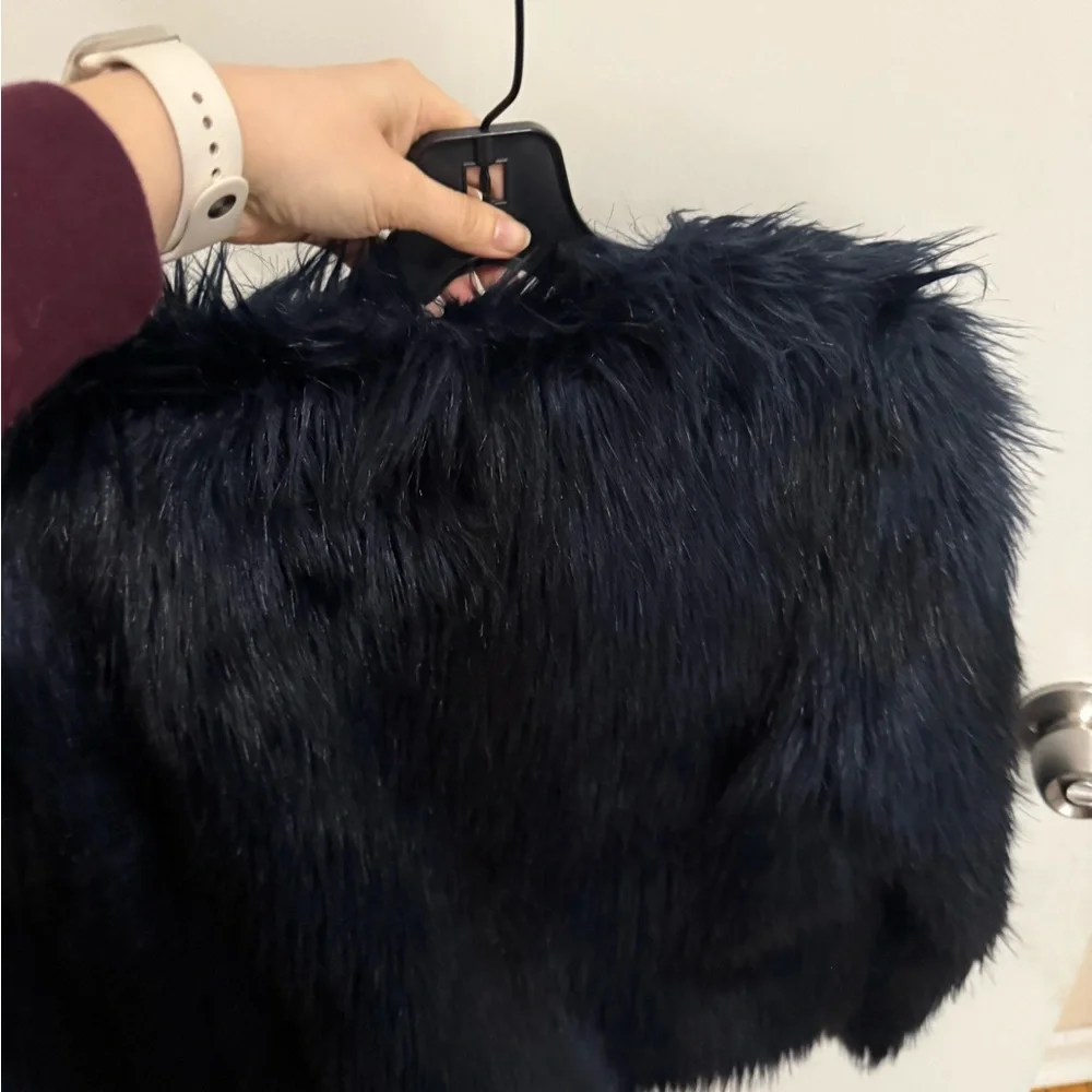 Unreal Fur black shag faux fur jacket - Picture 5 of 5